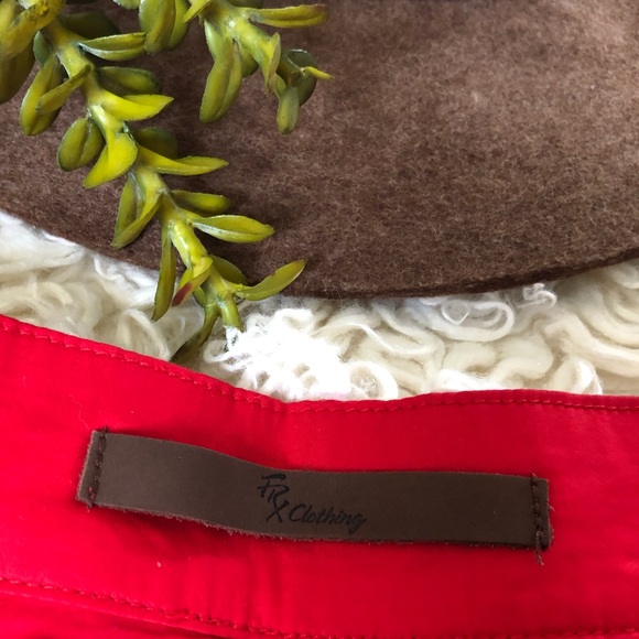 NWOT Red Button Up Pleated Skirt - Picture 6 of 6